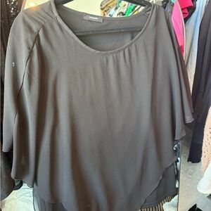 Lands' End Women's Classic Black Blouse